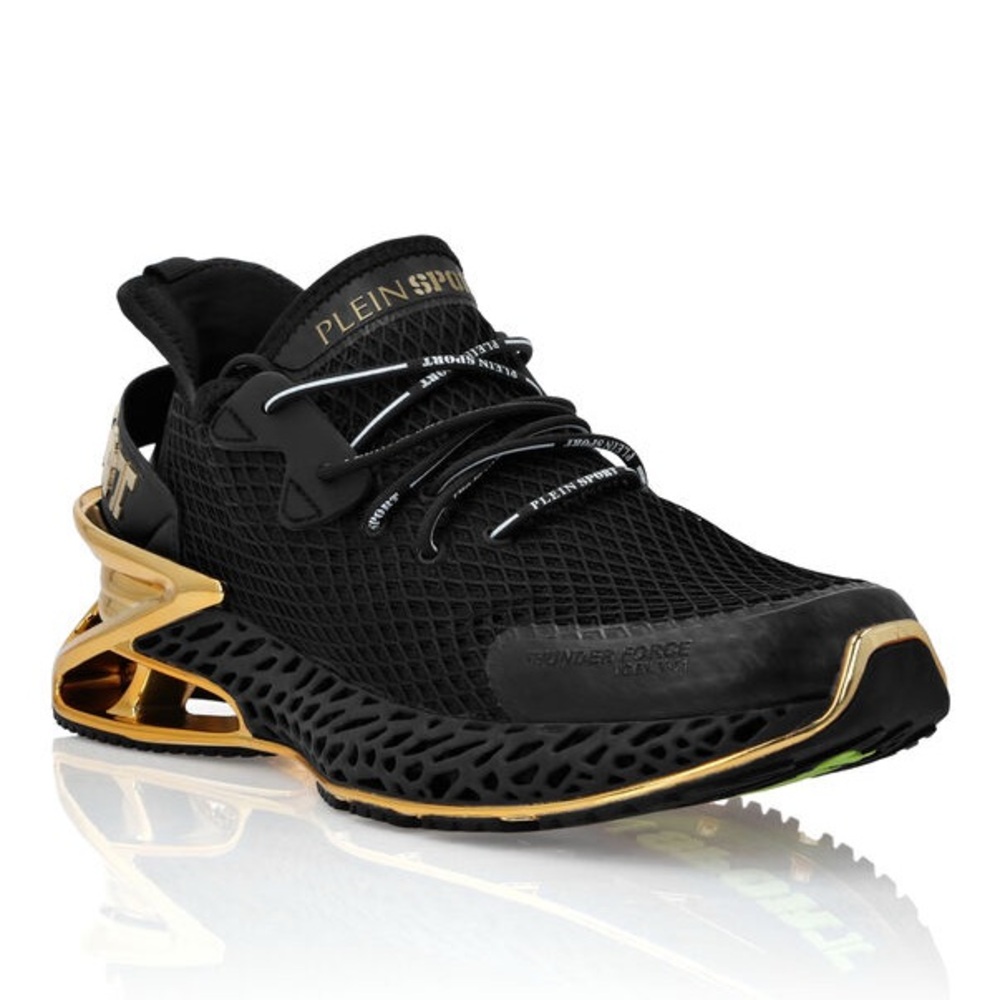 Philipp Plein Sport Thunder Force GenX 01 Black Gold Sneakers - Picture 6 of 12
